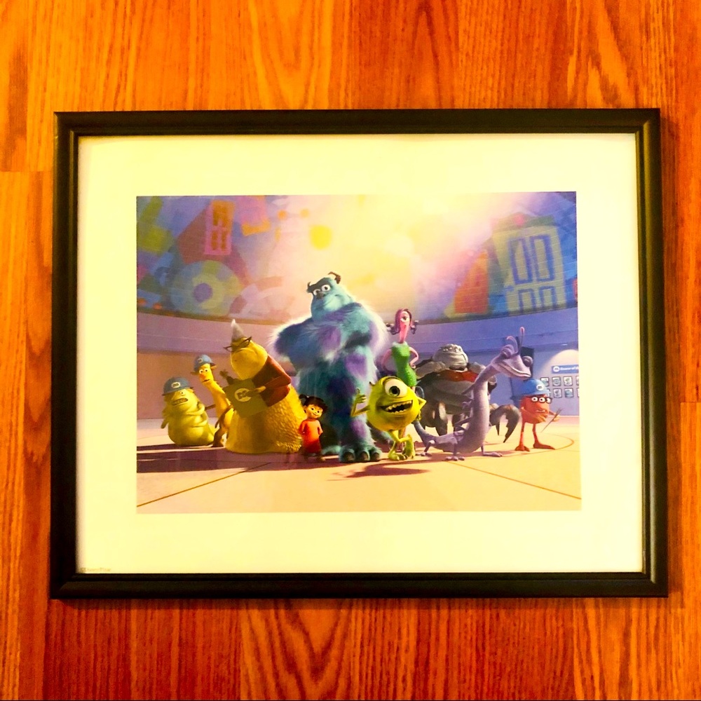 Disney Pixar Monsters Inc Lithograph Print